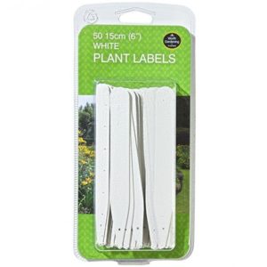 White Plant Labels 15cm 25Pcs Garland