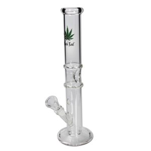 Near Dark Black Leaf Bong en verre