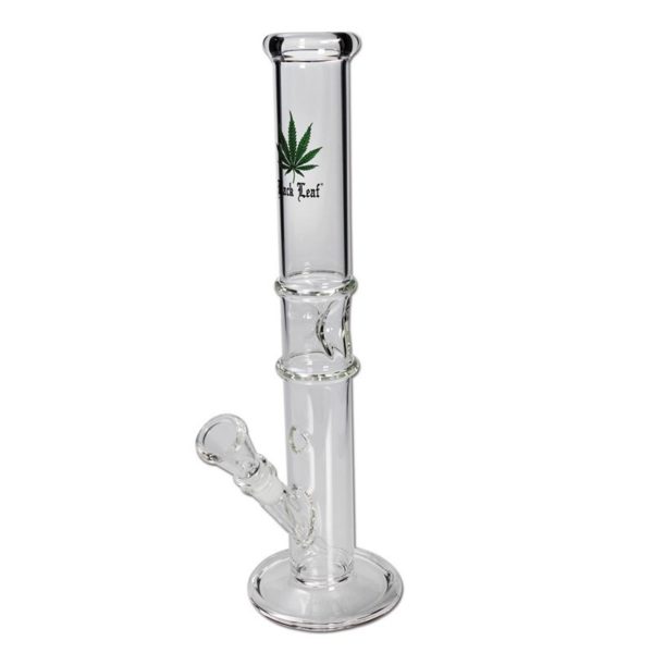 Near Dark Black Leaf Bong en verre